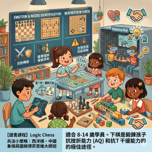 【證書課程】Logic Chess ♟️ 兵法小策略:西洋棋、中國象棋與圍棋博弈思維大師班