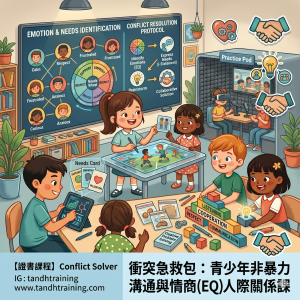 【證書課程】Conflict Solver 🤝 衝突急救包：青少年非暴力溝通與情商（EQ）人際關係課