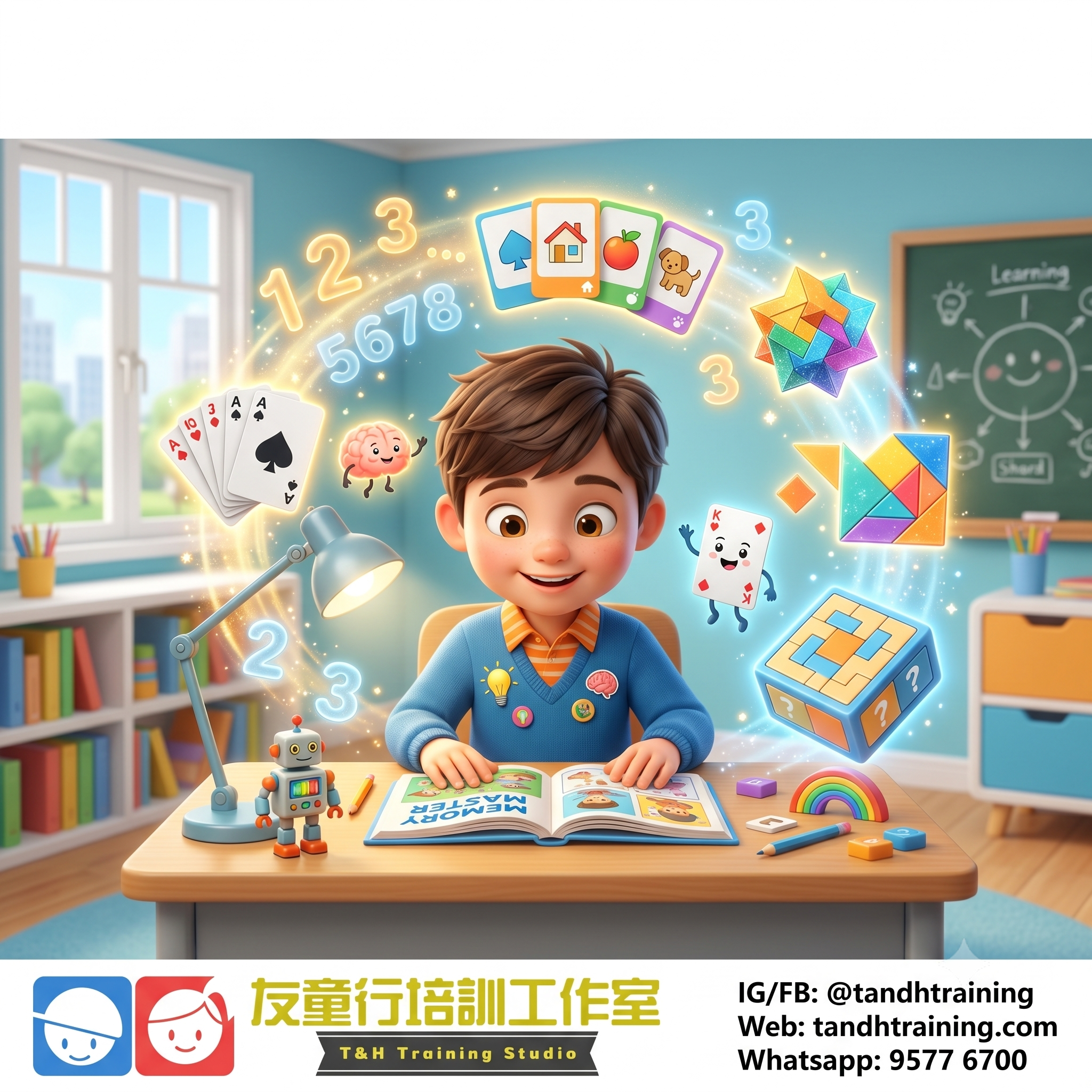 【證書課程】Memory Master 🃏 記憶密碼大解鎖:兒童專注力、數字與圖像高效聯想特訓班
