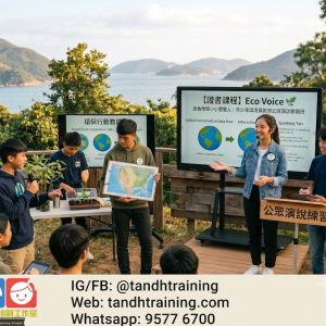 【證書課程】Eco Voice 🌿 綠色地球小小發言人:青少年環境保育與公眾演說實戰班
