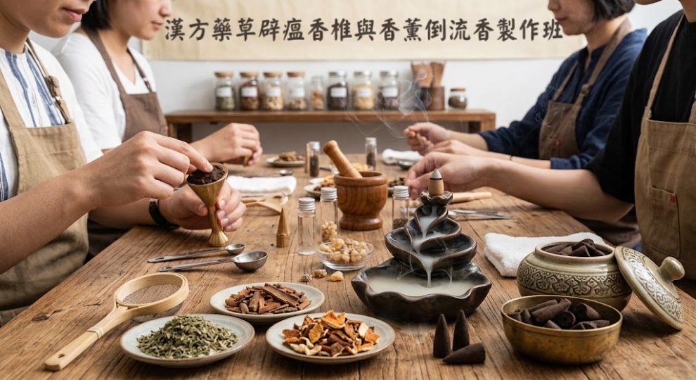 Herbal Smudge 🌿 💡 漢方藥草辟瘟香椎與香薰倒流香製作班